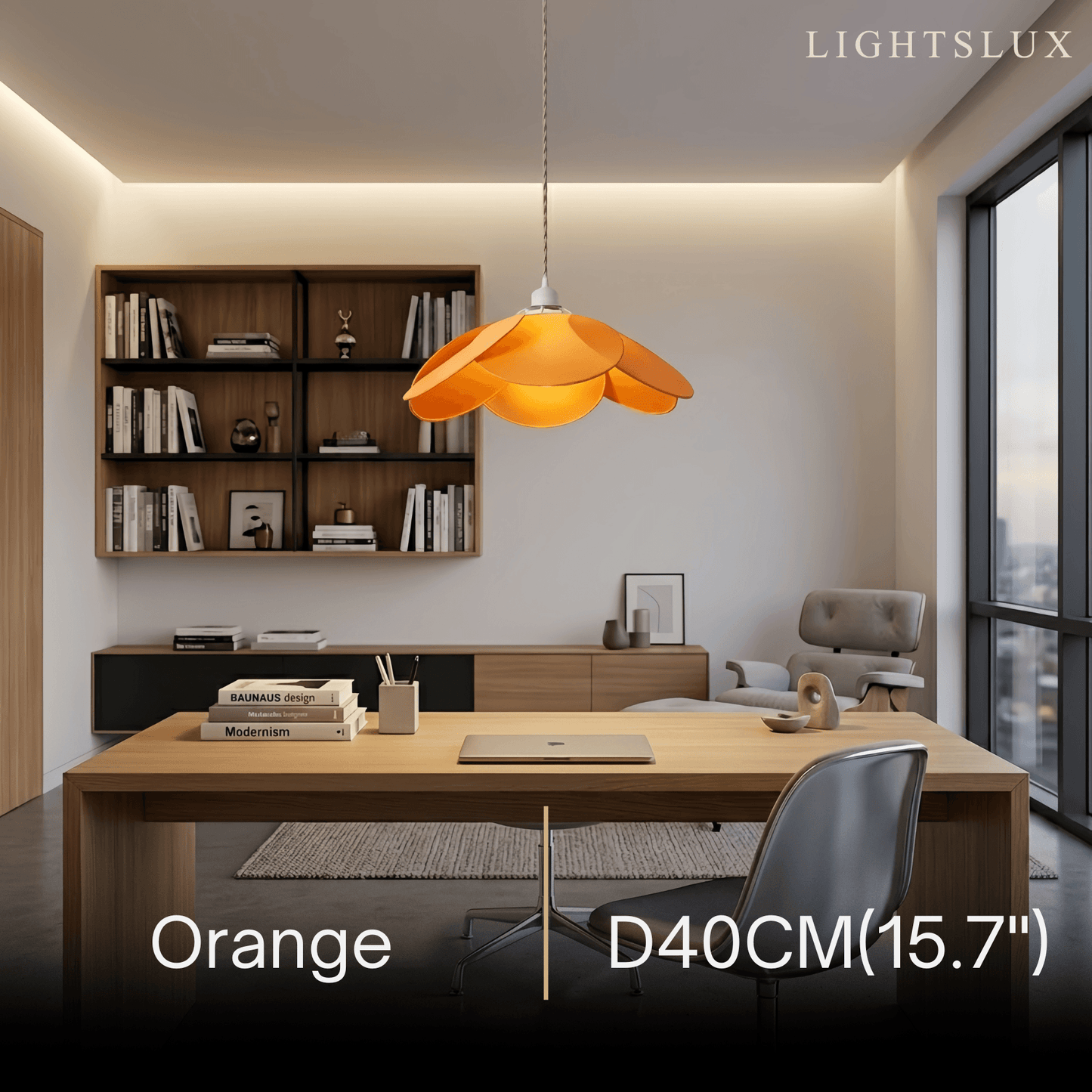 Zenno Farmhouse Metal & Fabric Pendant Light