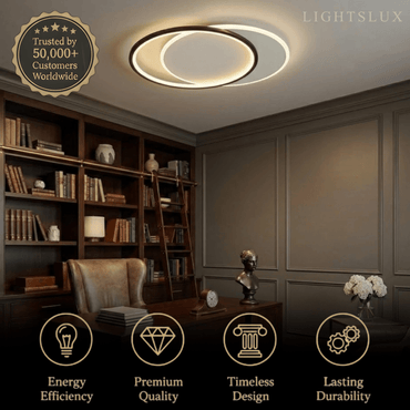 Ceiling Light – Metal & Acrylic Geometric Design