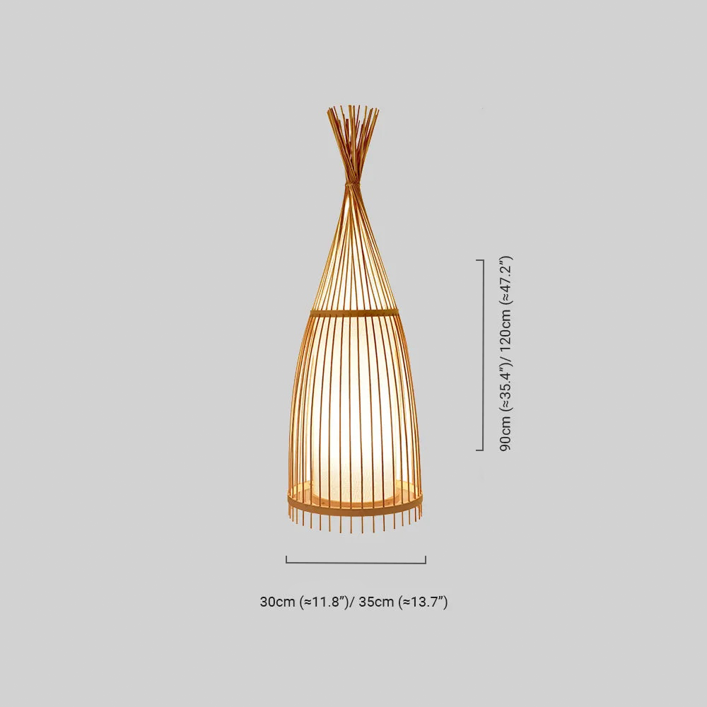 Bottle-Shaped Standing Floor Lamp – Living Room