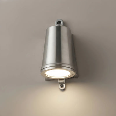 Irondale Industrial Conical Outdoor Wall Sconce - Black/Grey/Copper/Silver Metal for Balcony