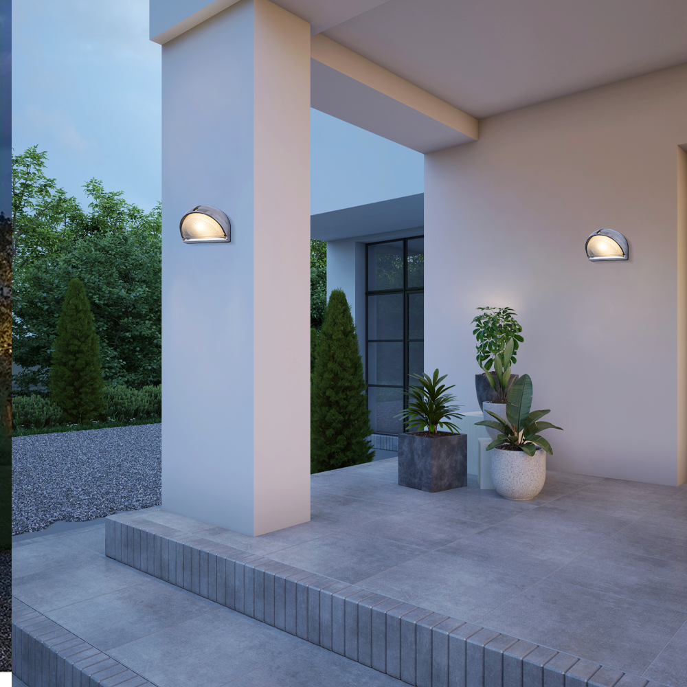 Modern Geometric Outdoor Wall Lamp 