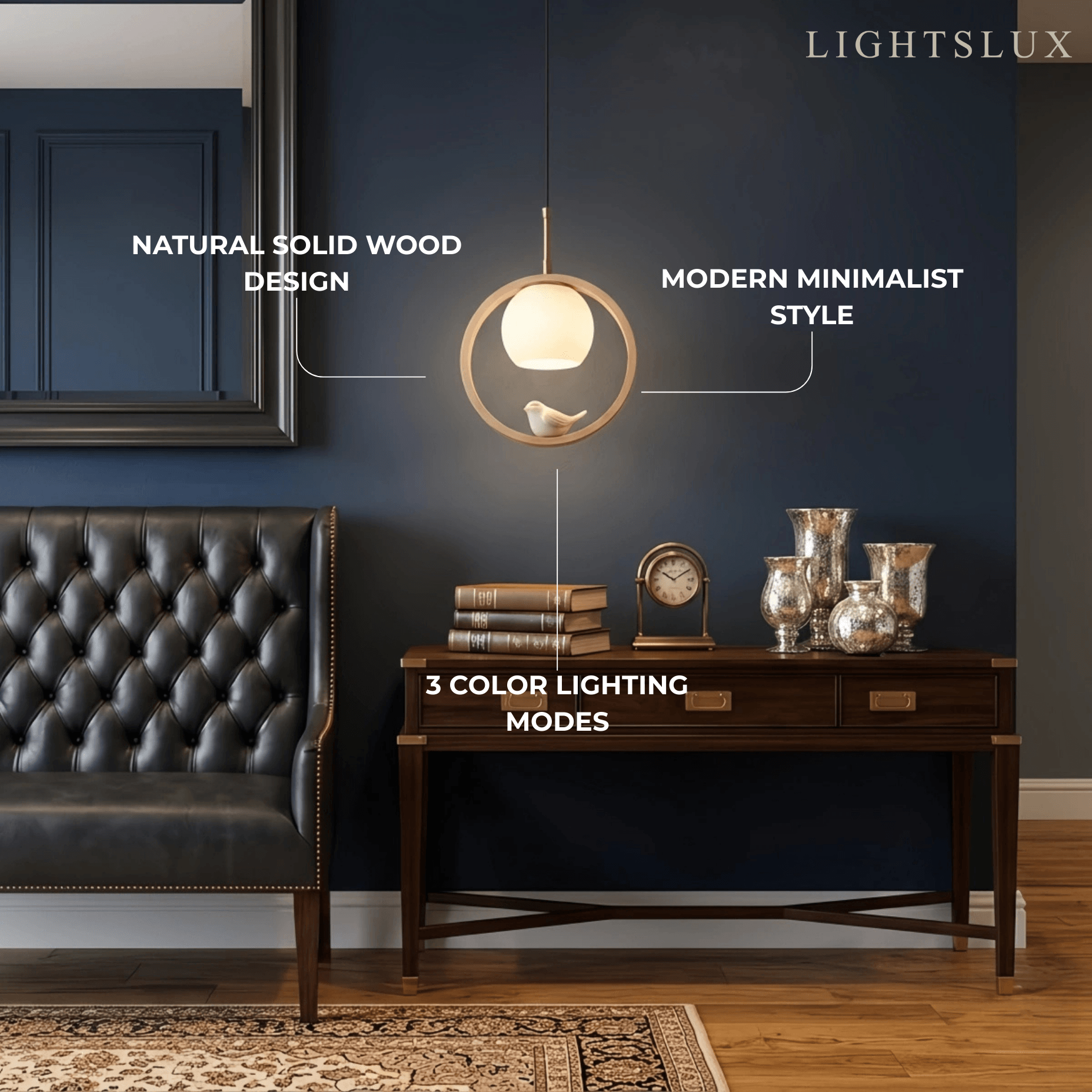 Zenno Modern Wood Pendant Light