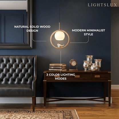 Zenno Modern Wood Pendant Light