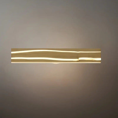 Arcato Modern LED Wall Lamp - Wood & Metal Linear Rectangle for Bedroom