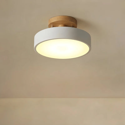 Morandia Morandi Style Ceiling Light - White/Pink/Green Wood & Acrylic for Bedroom