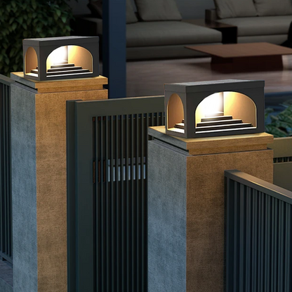 Minimalist Pier-Mount Pillar Light 