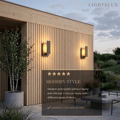  minimalist Wall Lamp--Aluminum Black for Outdoor Courtyard