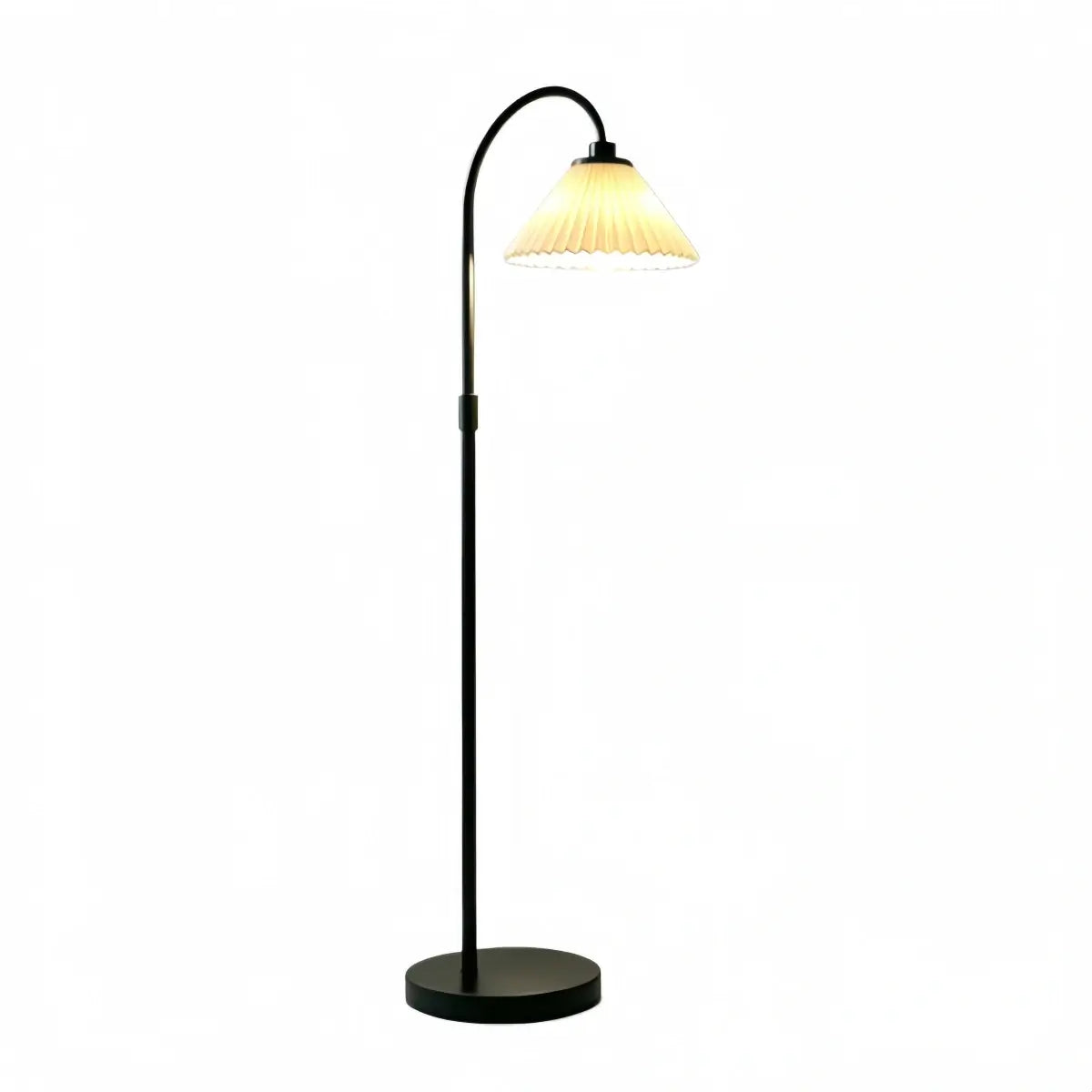 Solara Elegant LED Floor Lamp -- Stainless Steel & PC Black for Garden/Courtyard