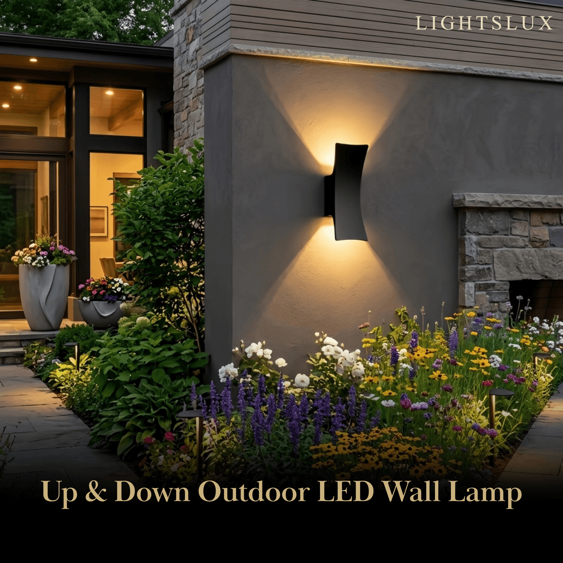 Arcato Minimalist Wall Lamp--Aluminum Glass for Outdoor Courtyard