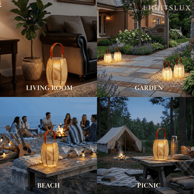 Solara Farmhouse Outdoor Floor Lamp--Fiber for Outdoor