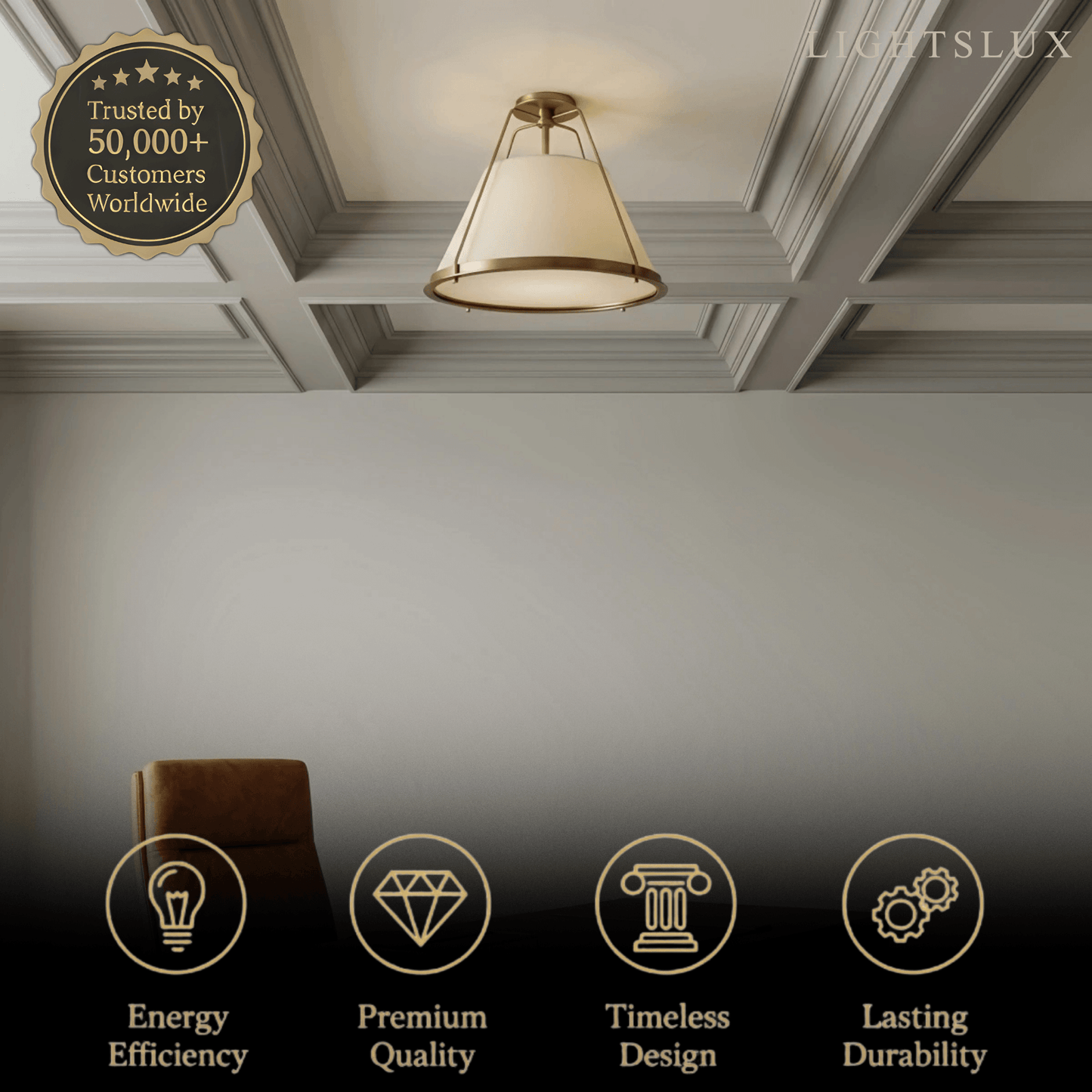 Modern Flushmount Ceiling Light 