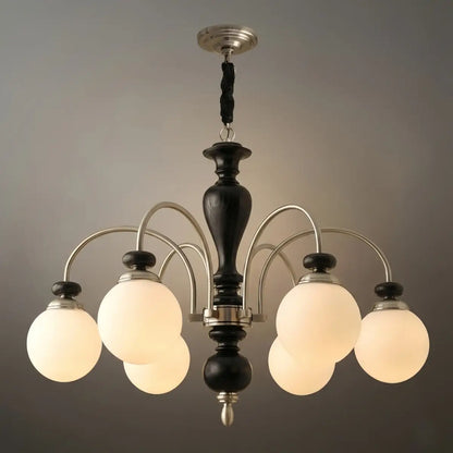 Velora_Classic_Wood_Glass_Chandelier