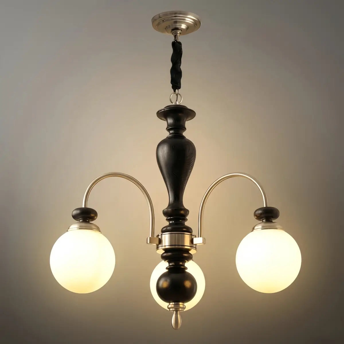 Velora_Classic_Wood_Glass_Chandelier