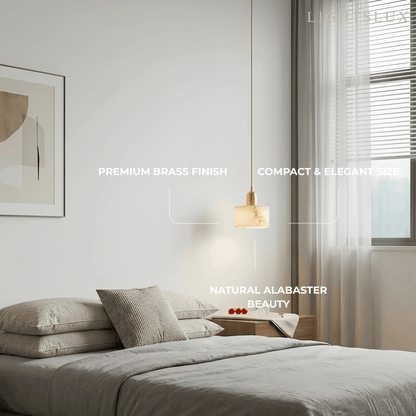 Modern Alabaster Pendant Light 