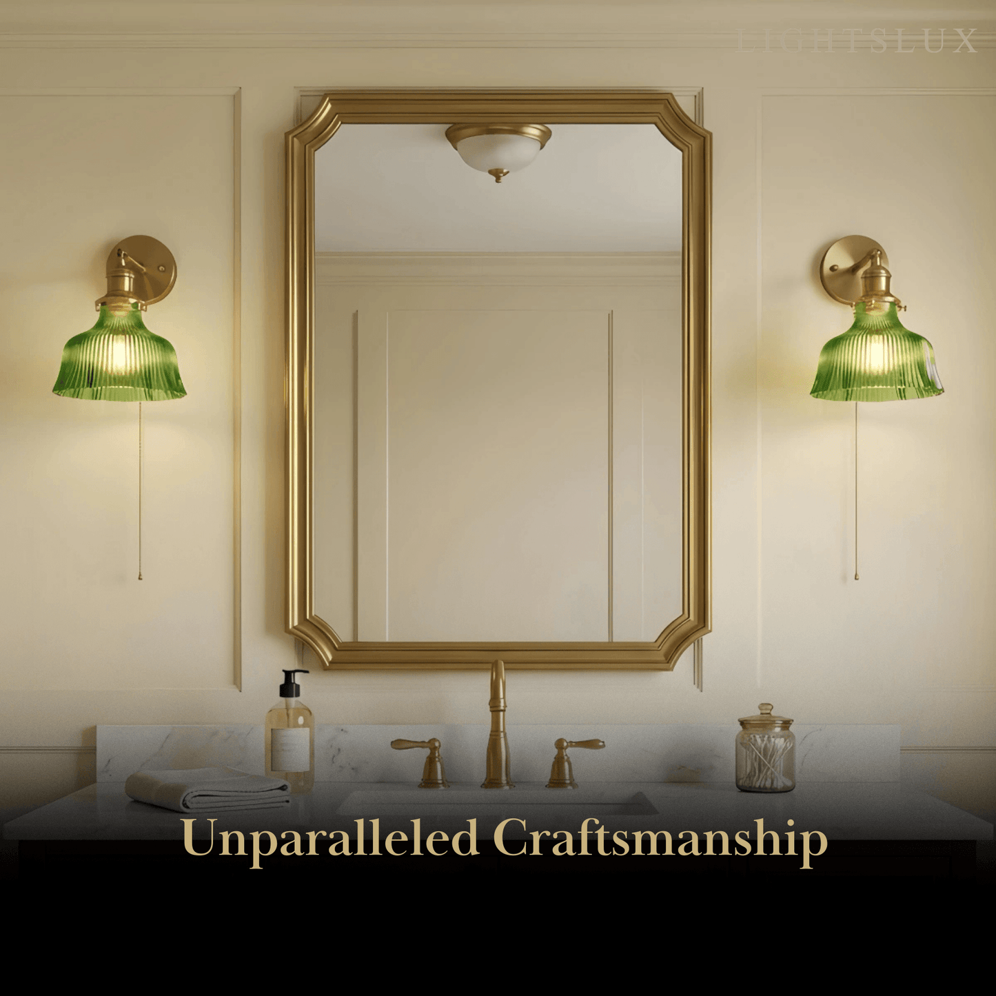 Vetro Vintage Brass Wall Lamp