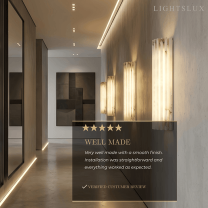 Alba Modern Alabaster Wall Light