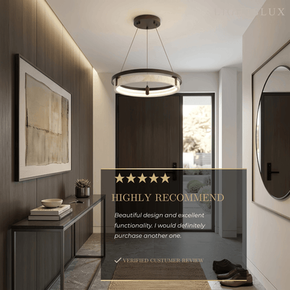 Modern Travertine Pendant Light
