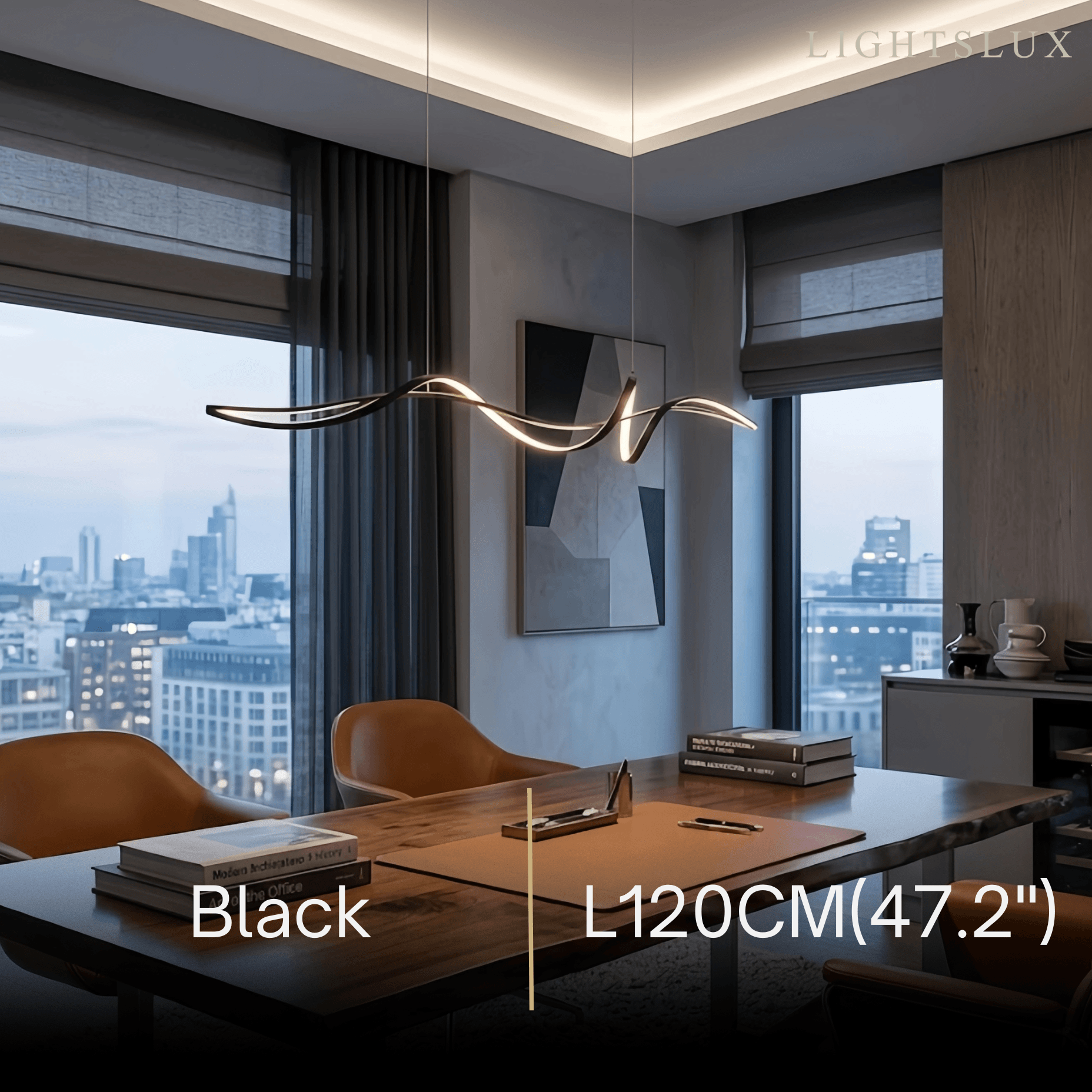 Modern LED Wave Pendant Light