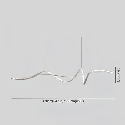 Modern LED Wave Pendant Light