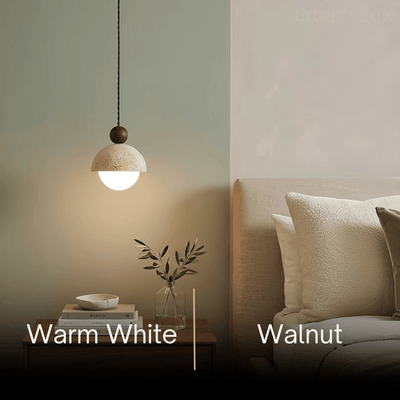 Modern Travertine Pendant Light 