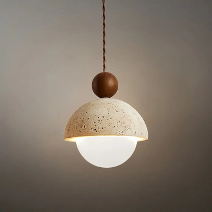 Modern Travertine Pendant Light 