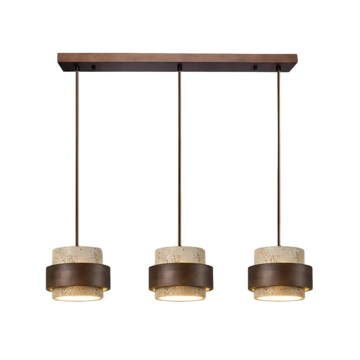 Strata Modern Travertine Pendant Light 