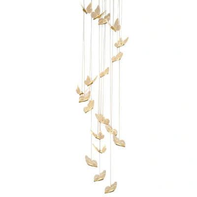 Modern Light‑Luxury Pendant Light — Metal & Acrylic with Butterfly Design