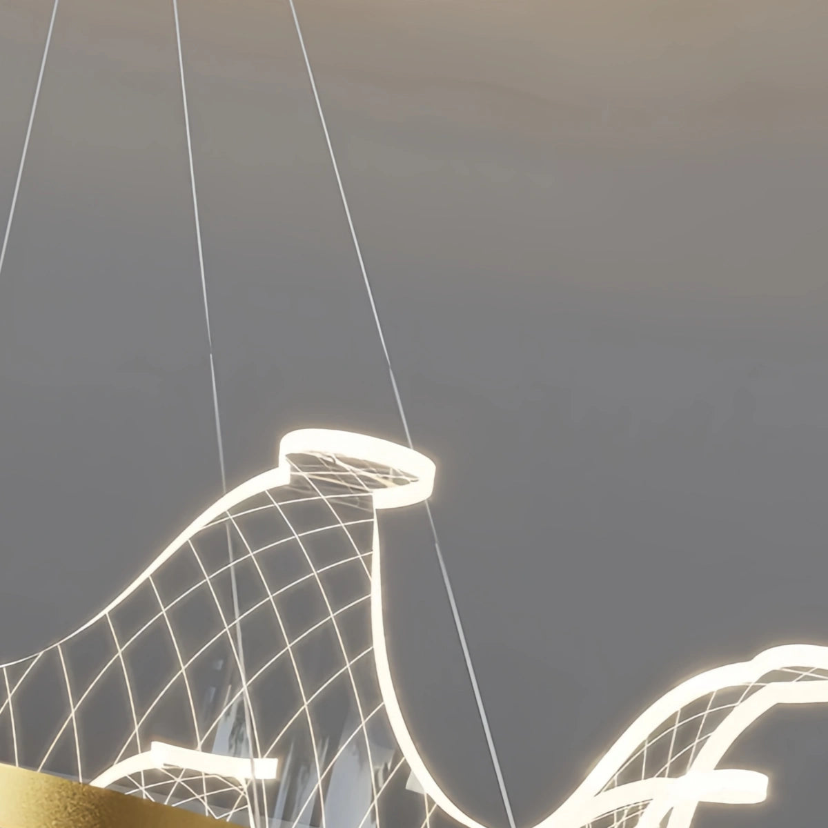 Excelis Modern Gold  Chandelier