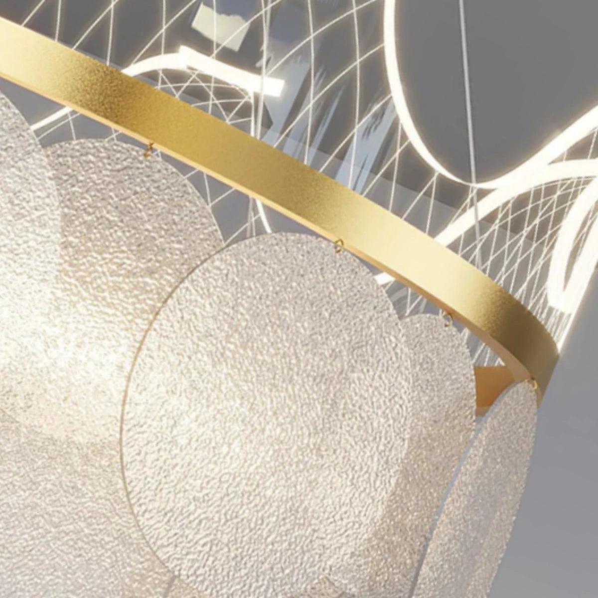Excelis Modern Gold  Chandelier