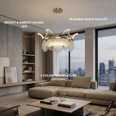 Modern Gold  Chandelier 