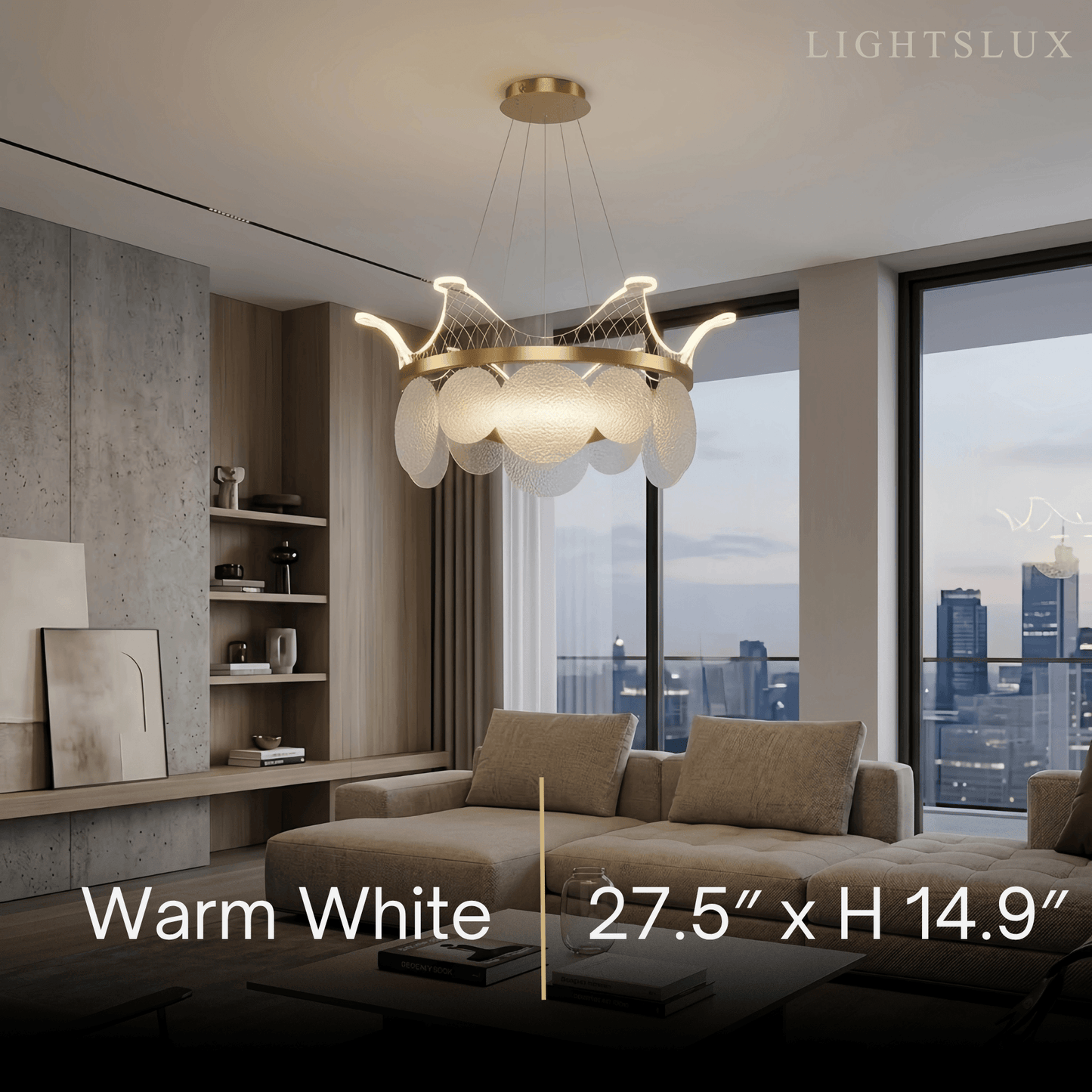 Modern Gold  Chandelier 