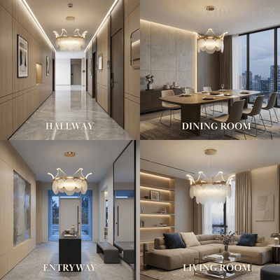 Modern Gold  Chandelier 