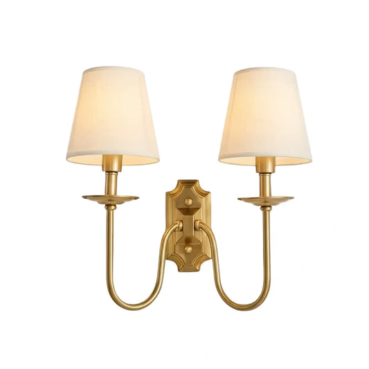 Excelis  Lunara Classic Brass Wall Lamp 