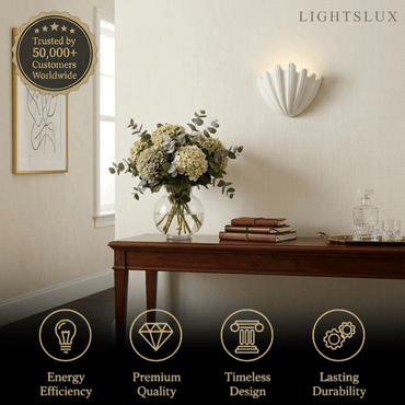 Modern Wall Lamp — Plaster White