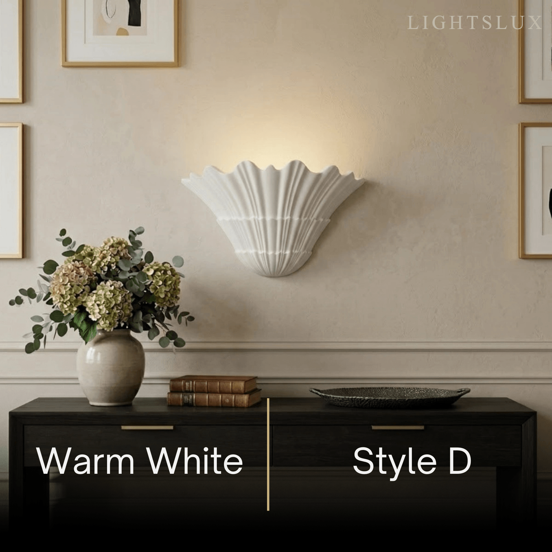 Modern Wall Lamp — Plaster White
