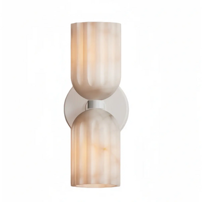 Minimalist Wall Lamp — Brass & Alabaster