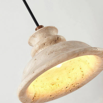 Strata Modern Travertine Pendant Light