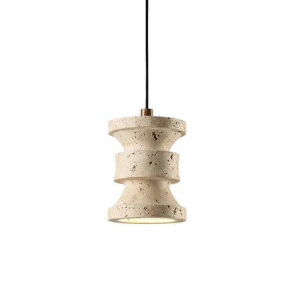 Strata Modern Travertine Pendant Light 
