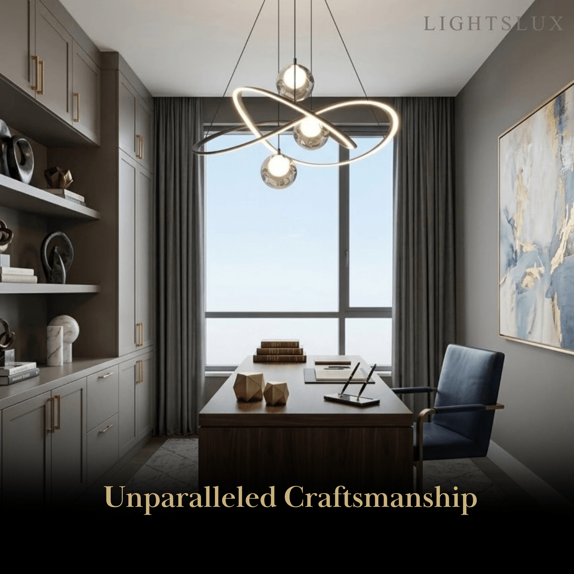 Lunara Minimalist Ring Chandelier