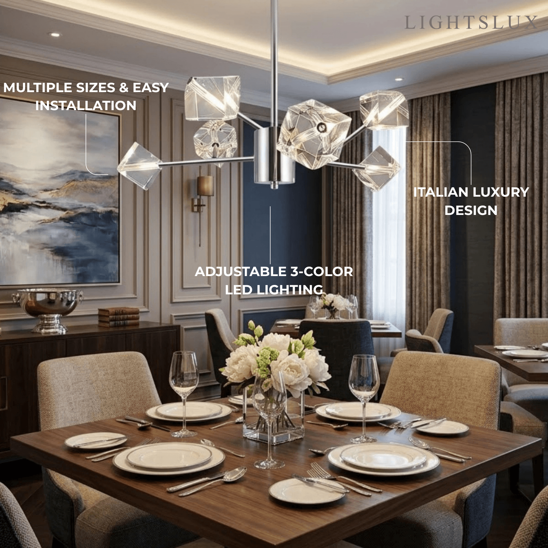 Stellar Modern Sputnik Chandelier 