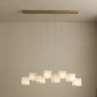 Minimalist_Pendant_Light_Marble_Stainless_Steel_White