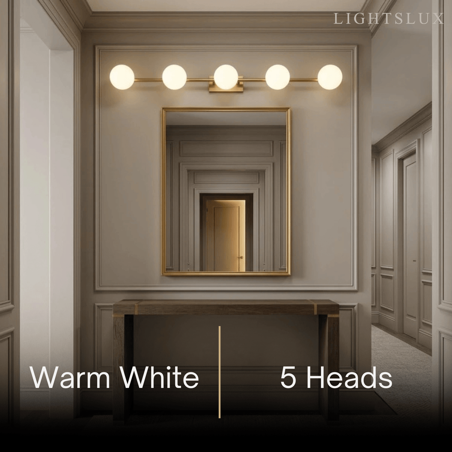 Modern Nordic Wall Lamp — Brass & Glass Milky White