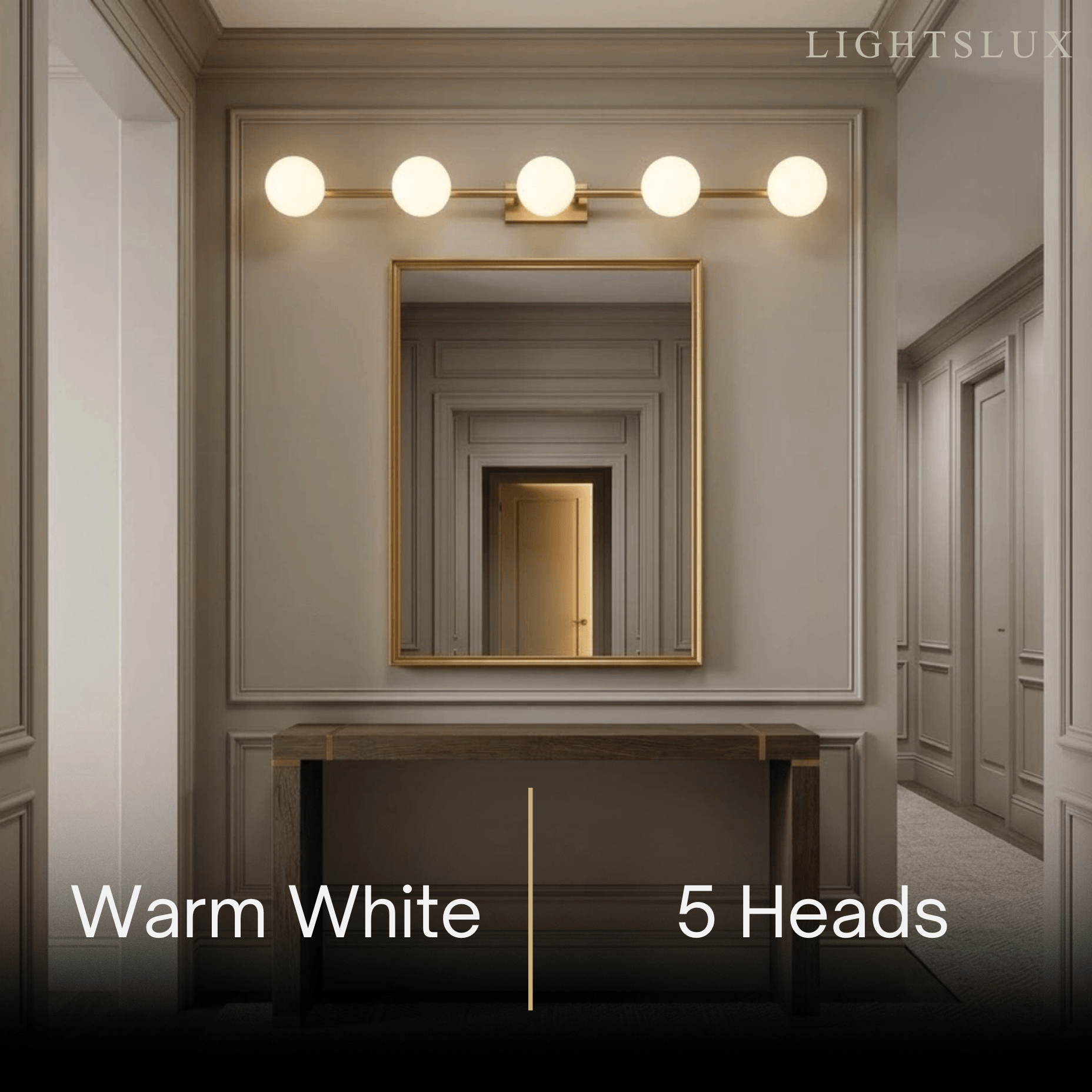 Modern Nordic Wall Lamp — Brass & Glass Milky White