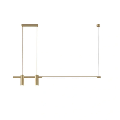Modern Minimalist Pendant Light — Brass Gold