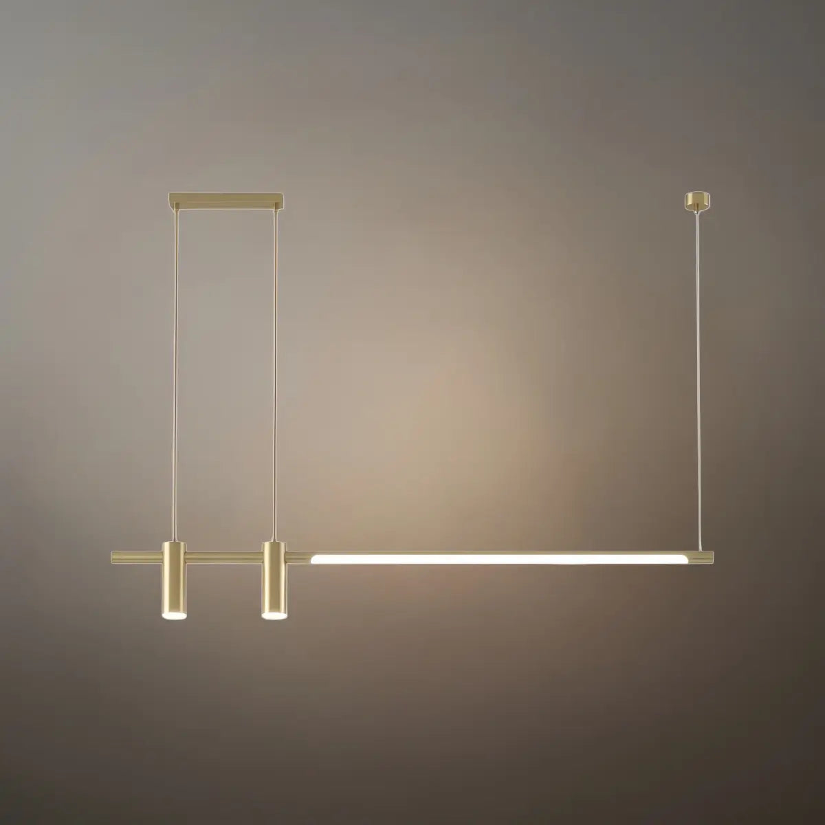 Modern Minimalist Pendant Light — Brass Gold