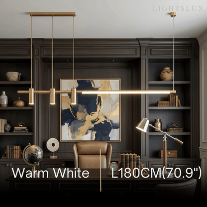 Modern Minimalist Pendant Light — Brass Gold