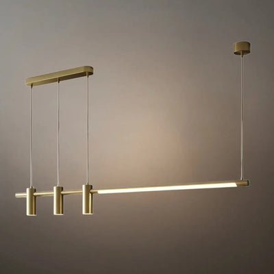 Modern Minimalist Pendant Light — Brass Gold