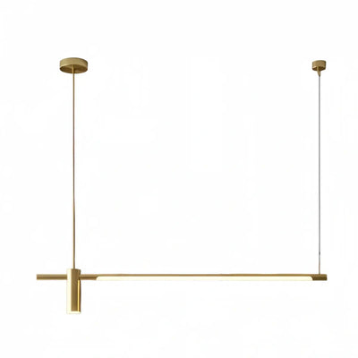 Modern Minimalist Pendant Light — Brass Gold