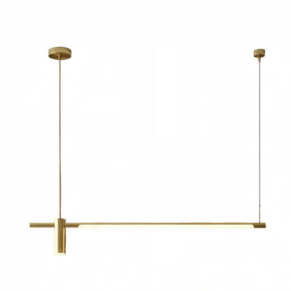 Modern Minimalist Pendant Light — Brass Gold