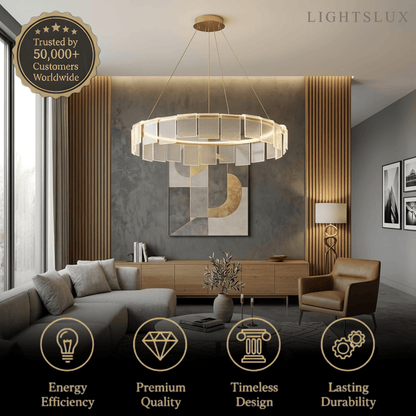 Velora Modern Circular Chandelier  
